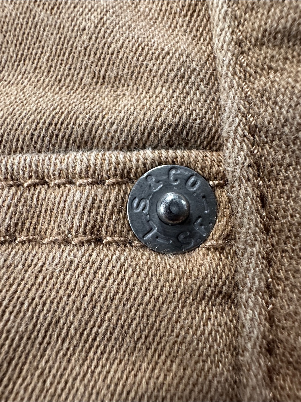 LEVI’S 513 MensTan Straight-Leg Canvas Chinos with Stretch 36x29 Trusted Brand - Picture 9 of 17